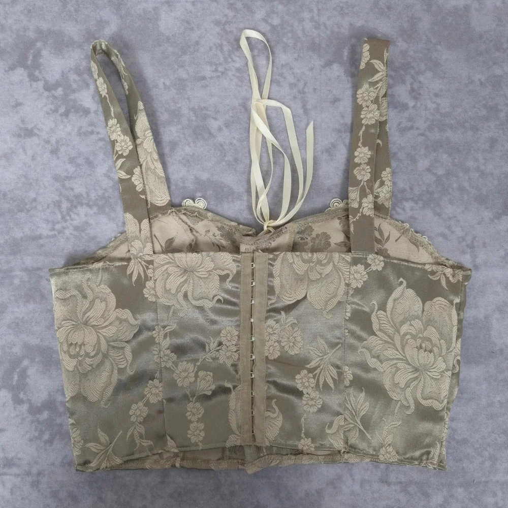 Vintage‎ Victoria Secret Y2K Corset Womens Small Floral Fairycore Cottagecore